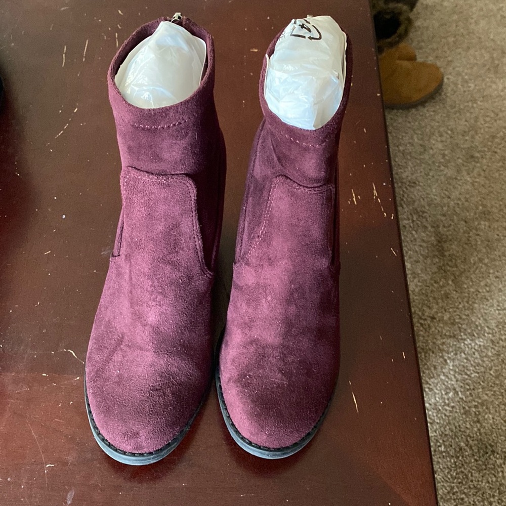 Cute burgundy booties from Stitch Fix